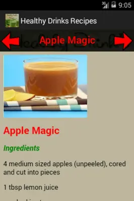 Healthy Drinks Recipes android App screenshot 0